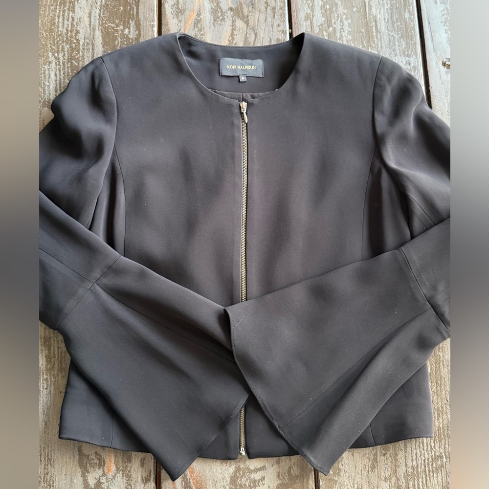 Kobi Halperin Black Zippered Blazer